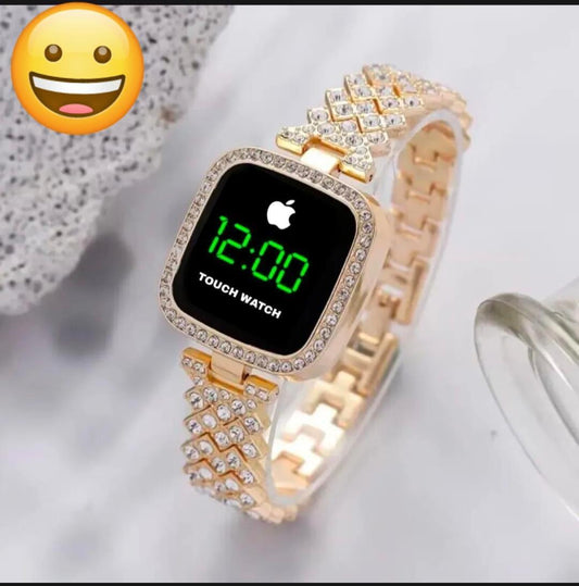 Stylish & Strong – Golden Stainless Steel Analogue Watch for Women