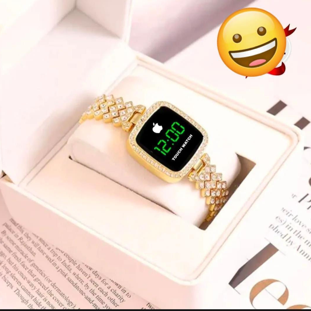 Stylish & Strong – Golden Stainless Steel Analogue Watch for Women