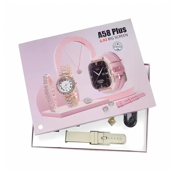 Stylish A58 Plus 6 In 1 – Smartwatch For Women | Smart Watch For Girls | Perfect For Gift