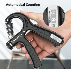 Adjustable Exerciser Hand Gripper With Counter Strengthener