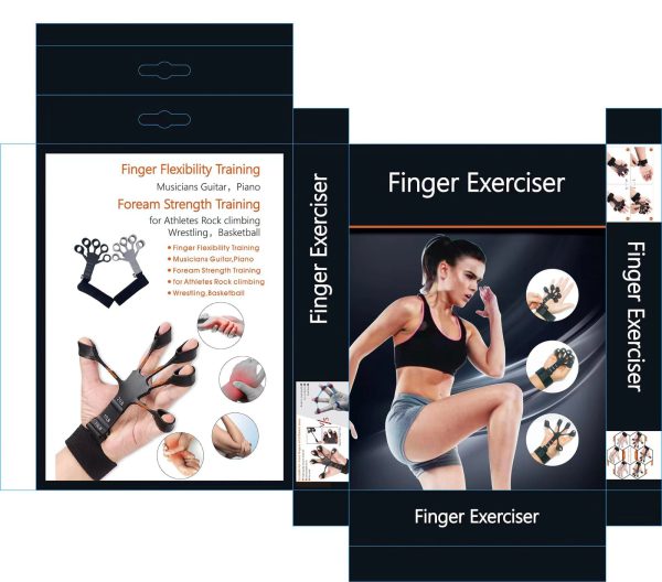 Finger Exerciser – Gripster Strengthener Finger Stretcher Hand Gripper Silicone Finger Grip