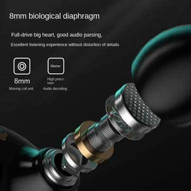 Wireless Earbuds – Hifi Sound, Led Battery Display, 40 Hours Backup, Noise Cancelling, Touch Control, Waterproof