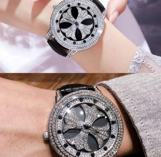 Full Black Aura Quartz Watch – Lightweight Design, , Premium Quality & Finish
