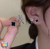 Sparkling Clover Star Earrings – Gold Plated Fashion Jewelry